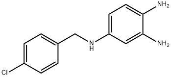 4-(4-Chlorobenzylamino)-1,2-phenylenediamine Struktur