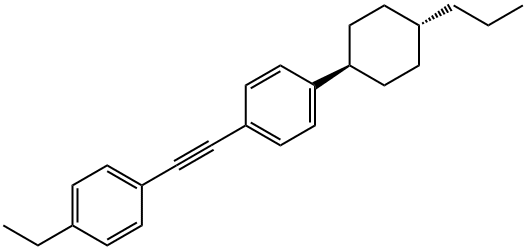 1-[(4-乙基苯基)乙炔基]-4-(反式-4-丙基环己基)苯 结构式