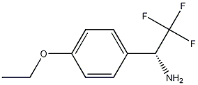 Benzenemethanamine, 4-ethoxy-.alpha.-(trifluoromethyl)-, (.alpha.R)-,1079659-44-1,结构式