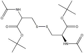 N,N'-Diacetyl-L-cystine Bis(tert-Butyl) Diester 结构式