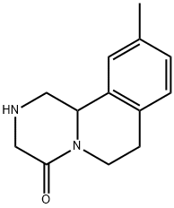 10-METHYL-2,3,6,7-TETRAHYDRO-1H-PYRAZINO[2,1-A]ISOQUINOLIN-4(11BH)-ONE Struktur
