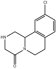 10-CHLORO-2,3,6,7-TETRAHYDRO-1H-PYRAZINO[2,1-A]ISOQUINOLIN-4(11BH)-ONE Struktur