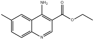 4-Amino-6-methylquinoline-3-carboxylic acid ethyl ester Structure