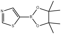 5-(4,4,5,5-Tetramethyl-1,3,2-dioxaborolan-2-yl)thiazole Structure