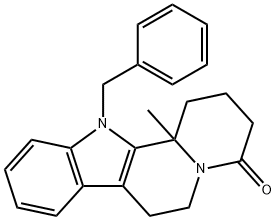 12-BENZYL-12B-METHYL-1,2,3,6,7,12B-HEXAHYDROINDOLO[2,3-A]QUINOLIZIN-4(12H)-ONE,1086775-07-6,结构式