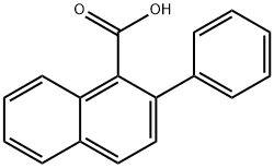 2-Phenylnaphthalene-1-carboxylic acid Struktur