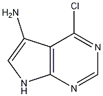 4-Chloro-7H-pyrrolo[2,3-d]pyrimidin-5-amine Struktur