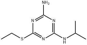 2-Amino-4-isopropylamino-6-ethylthio-1,3,5-triazine Struktur