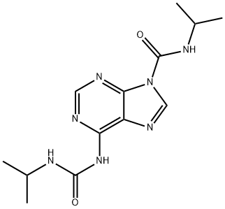 N-Isopropyl-6-[[(isopropylamino)carbonyl]amino]-9H-Purine-9-carboxamide Struktur