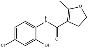 4,5-Dihydro-N-(4-Chloro-2-hydroxyphenyl)-2-methyl-3-furancarboxamide Struktur