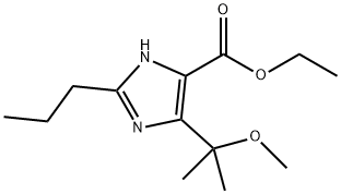 4-(1-Methoxy-1-methylethyl)-2-propyl-1H-Imidazole-5-carboxylic acid ethyl ester Struktur