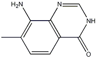 8-アミノ-7-メチルキナゾリン-4(3H)-オン 化学構造式