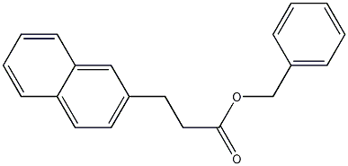 3-Naphthalen-2-yl-propionicacidbenzylester Struktur