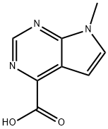 7-Methyl-7H-pyrrolo[2,3-d]pyrimidine-4-carboxylic acid Structure