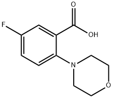 5-Fluoro-2-morpholinobenzoic Acid Structure