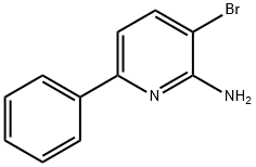 3-Bromo-2-amino-6-phenylpyridine 结构式