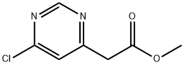 METHYL 2-(6-CHLOROPYRIMIDIN-4-YL)ACETATE 结构式