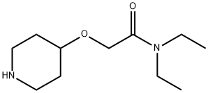 N,N-二乙基-2-(4-哌啶氧基)乙酰胺 结构式