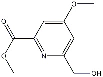 6-羟甲基-4-甲氧基-2-吡啶甲酸甲酯, 109880-39-9, 结构式