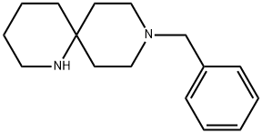 9-ベンジル-1,9-ジアザスピロ[5.5]ウンデカン 化学構造式