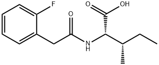 N-[2-(2-Fluorophenyl)acetyl]-isoleucine Structure
