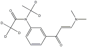 N-[3-(3-Dimethylaminoacryloyl)phenyl]-N-ethylacetamide-d5 Struktur