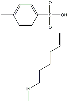 4-メチルベンゼンスルホン酸N-メチルヘキス-5-エン-1-アミン 化学構造式