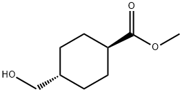 (1r,4r)-methyl 4-(hydroxymethyl)cyclohexanecarboxylate Struktur