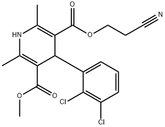 4-(2,3-Dichloro-phenyl)-2,6-dimethyl-1,4-dihydro-pyridine-3,5-dicarboxylic acid 3-(2-cyano-ethyl) ester 5-methyl ester