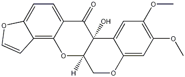 110978-91-1 (1)Benzopyrano(3,4-B)furo(2,3-H)(1)benzopyran-6(6ah)-one,12,12A-dihydro-6A-hydroxy-8,9-dimethoxy-, (6ar-cis)-