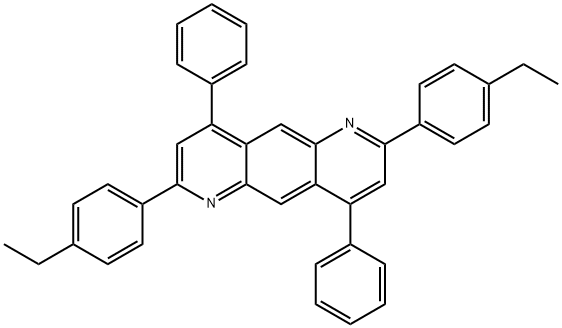 2,7-Bis(4-ethylphenyl)-4,9-diphenylpyrido[2,3-g]quinoline Struktur
