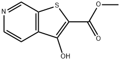 3-Hydroxy-thieno[2,3-c]pyridine-2-carboxylic acid methyl ester,111042-97-8,结构式