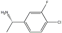 (S)-1-(4-氯-3-氟苯基)乙胺 结构式