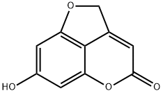 7-hydroxyfuro[4,3,2-de]chromen-4(2H)-one Struktur