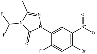 2-(4-Bromo-2-fluoro-5-nitrophenyl)-4-(difluoromethyl)-2,4-dihydro-5-methyl-3H-1,2,4-triazol-3-one|2-(4-溴-2-氟-5-硝基苯基)-4-(二氟甲基)-2,4-二氢-5-甲基-3H-1,2,4-三唑-3-酮