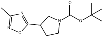 3-(3-Methyl-1,2,4-oxadiazol-5-yl)-1-pyrrolidinecarboxylic acid1,1-dimethylethylester