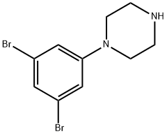 1,3-Dibromo-5-piperazinobenzene Struktur