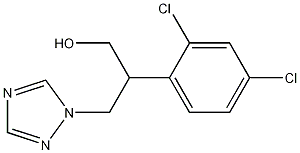 2-(2,4-二氯苯基)-3-(1,2,4-三氮杂-2,4-环戊二烯-1-基)-1-丙醇 结构式