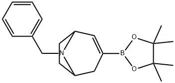 8-(Phenylmethyl)-3-(4,4,5,5-tetramethyl-1,3,2-dioxaborolan-2-yl)-8-azabicyclo[3.2.1]oct-2-ene Structure