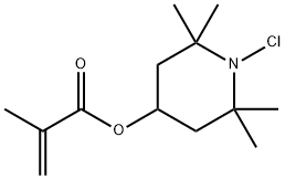 N-Chloro-2,2,6,6-tetramethyl-4-piperidyl Methacrylate Struktur