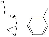 1-(m-tolyl)cyclopropanamine hydrochloride 结构式