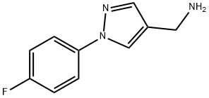 4-(氨基甲基)-1-(4-氟苯基)吡唑,1134695-22-9,结构式