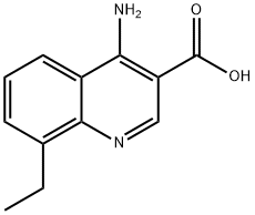 4-Amino-8-ethylquinoline-3-carboxylic acid 化学構造式