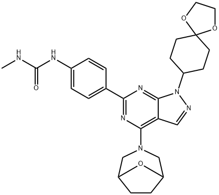 4-[4-(3-アザ-8-オキサビシクロ[3.2.1]オクタン-3-イル)-6-[4-(3-メチルウレイド)フェニル]-1H-ピラゾロ[3,4-d]ピリミジン-1-イル]シクロヘキサノンエチレンアセタール price.