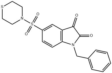 1-Benzyl-5-thiomorpholinosulfonyl Isatin,1144853-50-8,结构式
