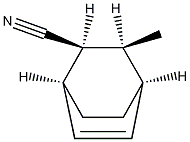 Bicyclo(2.2.2)oct-5-ene-2-carbonitrile, 3-methyl-, (1alpha,2alpha,3alpha,4alpha)- (endo,endo)- Structure