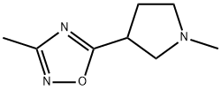 3-甲基-5-(1-甲基吡咯烷-3-基)-1,2,4-恶二唑, 114724-47-9, 结构式