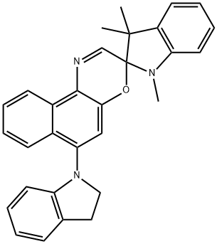 Spiro(2H-indole-2,3'-(3H)naphth(2,1-B)(1,4)oxazine), 6'-(2,3-dihydro-1H-indol-1-yl)-1,3-dihydro-1,3,3-trimethyl-