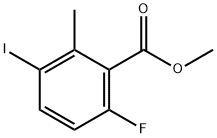 Methyl-6-fluoro-3-iodo-2-methylbenzolate 结构式