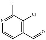 3-Chloro-2-fluoropyridine-4-carboxaldehyde Struktur